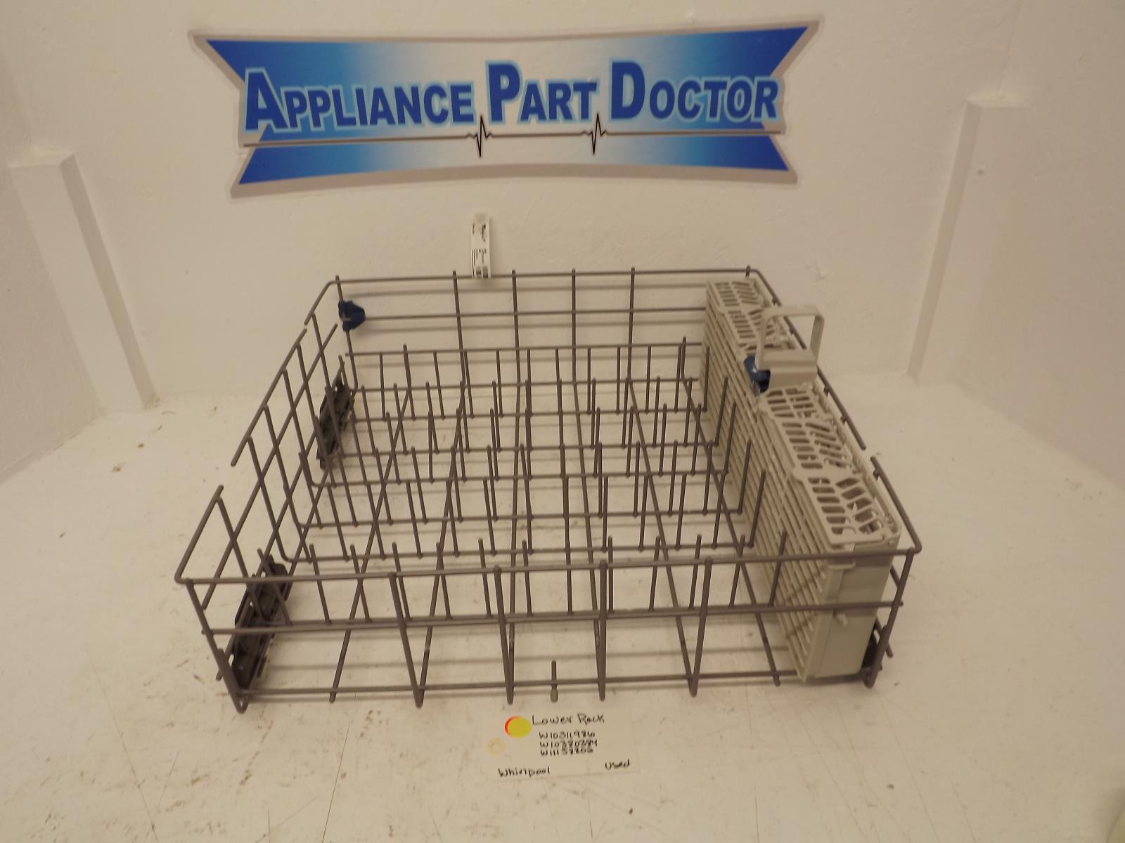 Whirlpool Dishwasher W10311986 W10380384 W11158802 Lower Rack Used Whirlpool Dishwasher W10311986 W10380384 W11158802 Lower Rack Used